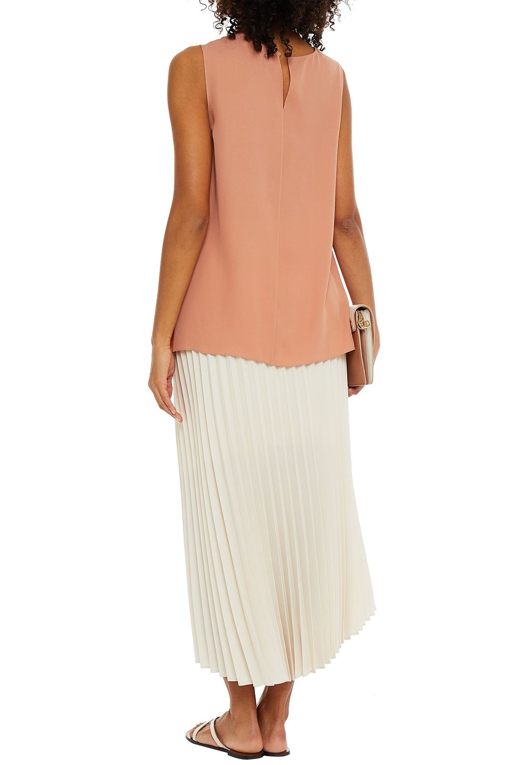 THEORY Silk crepe de chine top