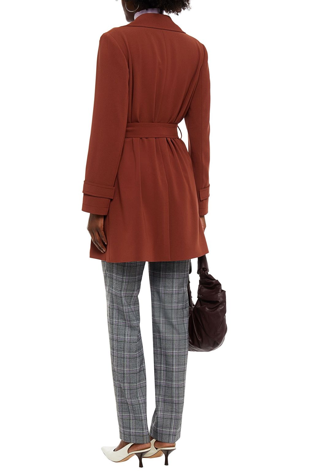 THEORY Oaklane belted crepe trench coat