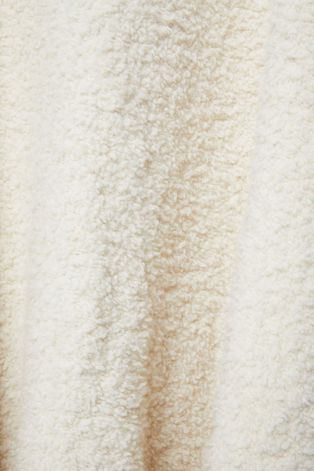 ROSETTA GETTY Fringed bouclé-knit cashmere-blend cape
