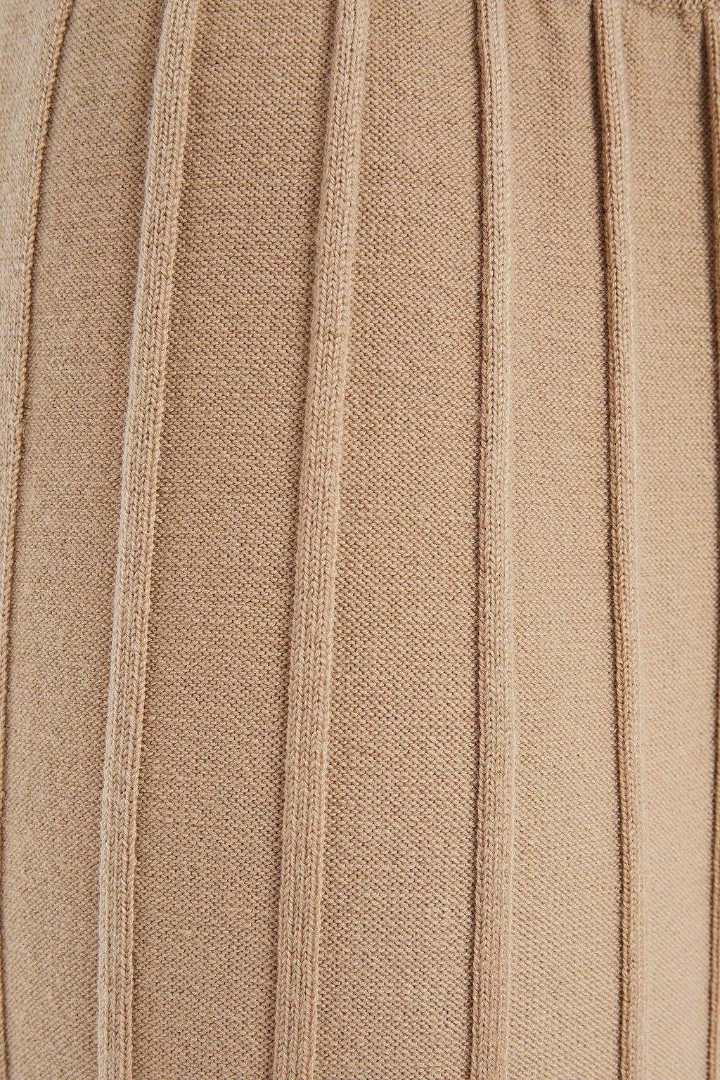 THEORY Ribbed merino wool-blend wide-leg pants