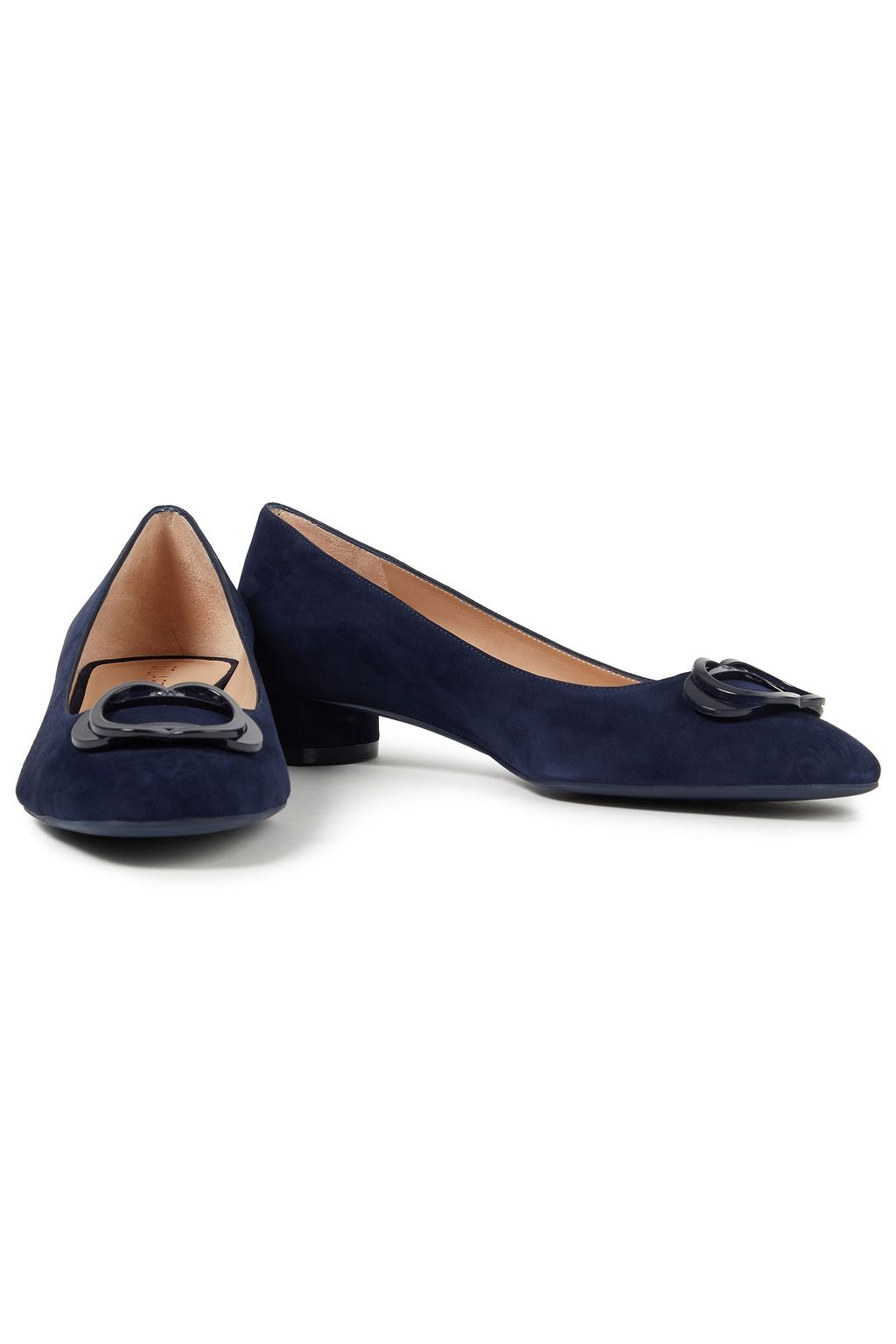 STUART WEITZMAN Anicia 25 embellished suede ballet flats