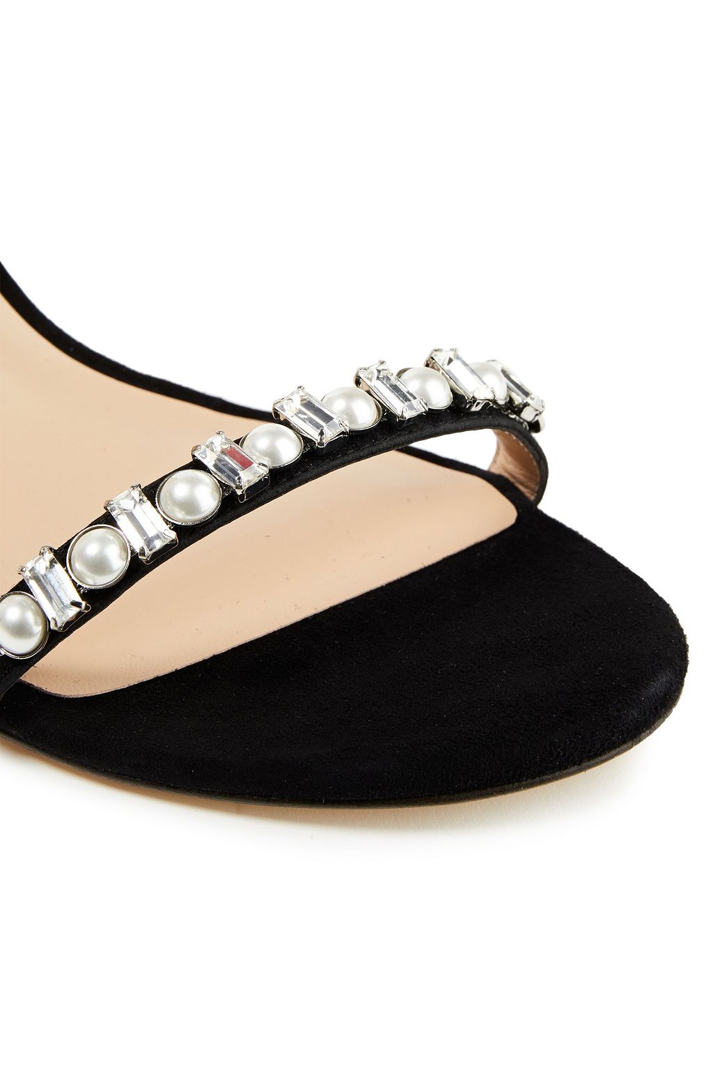 STUART WEITZMAN Embellished suede sandals