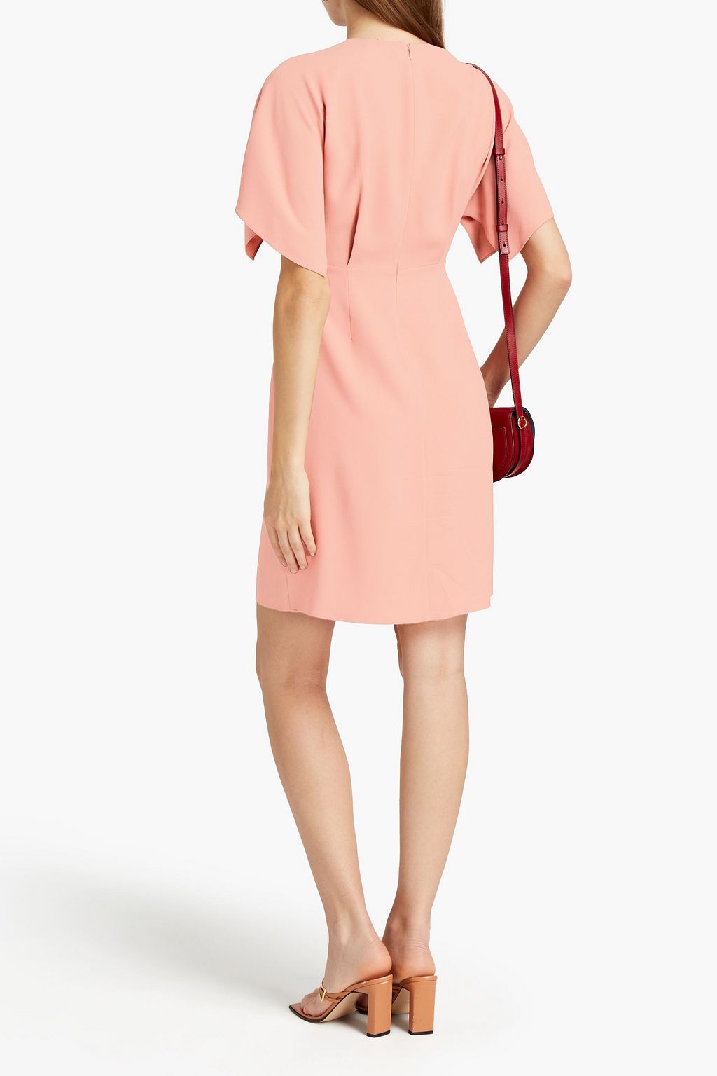 THEORY Pleated crepe dress