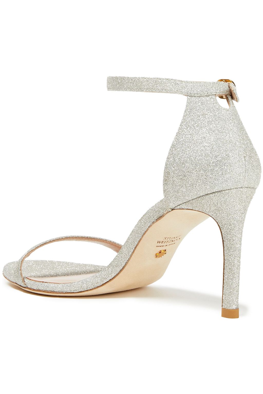 STUART WEITZMAN Glittered woven sandals