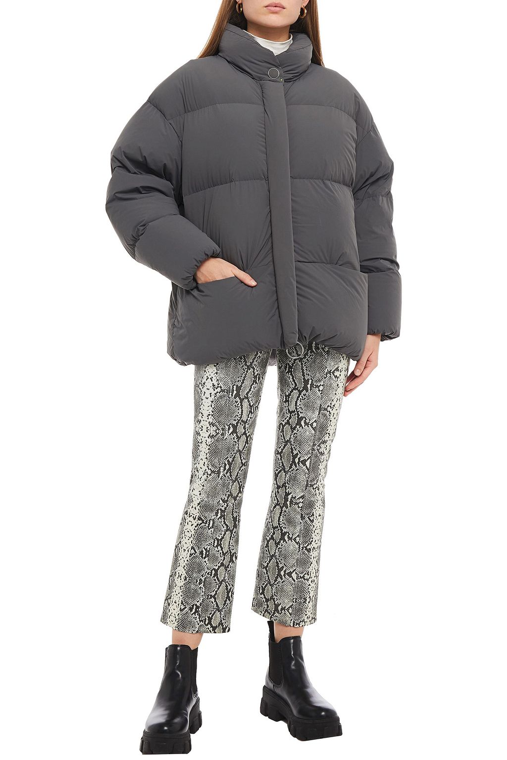 IENKI IENKI Vent quilted shell down jacket