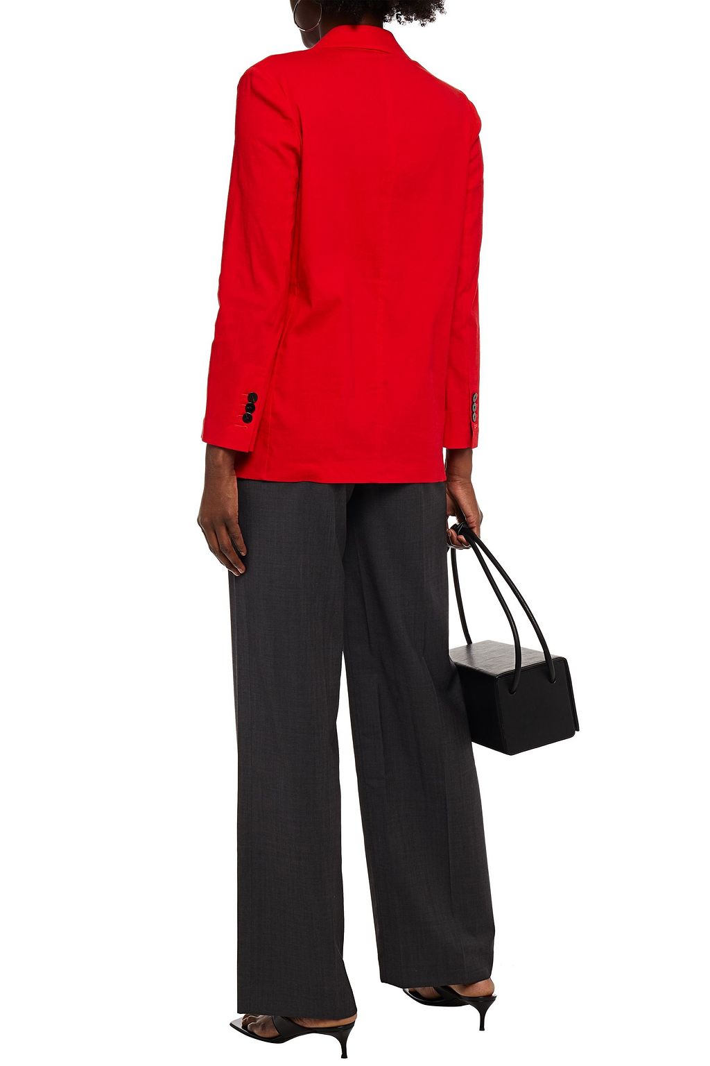 THEORY Wool-twill wide-leg pants
