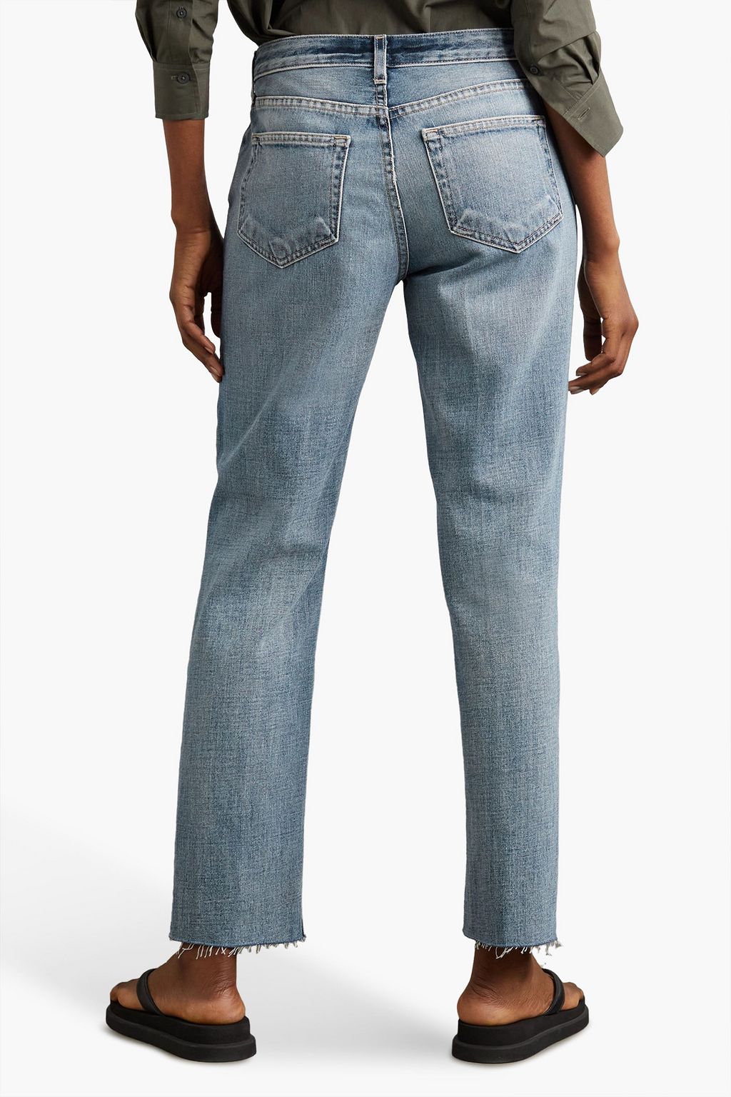 L'AGENCE Milana Stovepipe cropped high-rise slim-leg jeans