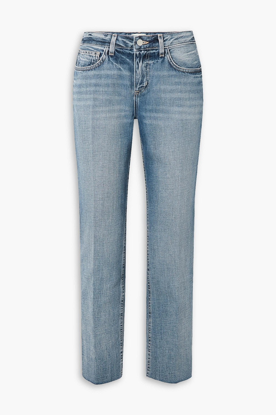 L'Agence Milana Stovepipe cropped high-rise slim-leg jeans