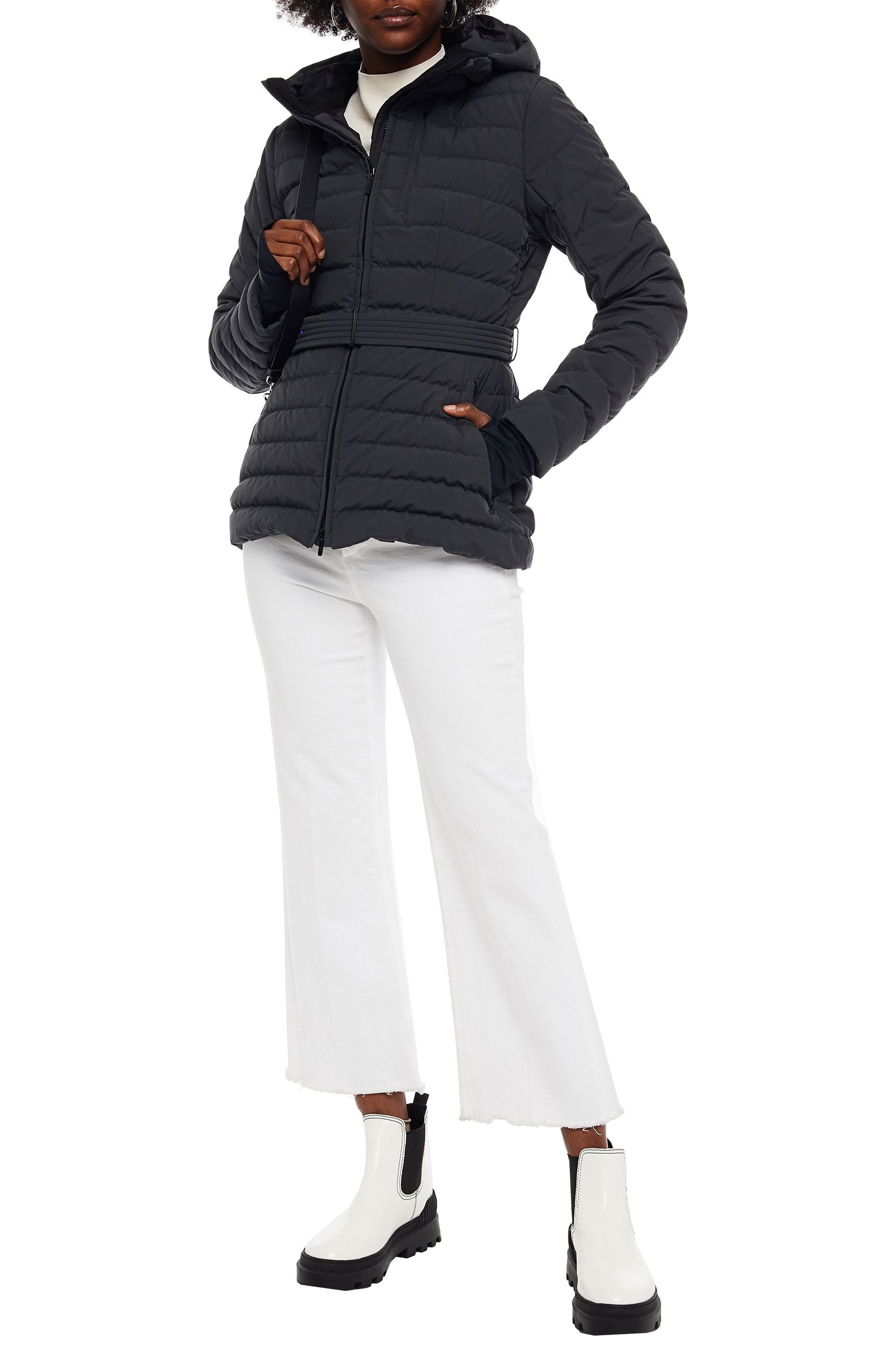 IENKI IENKI Quilted hooded down ski jacket