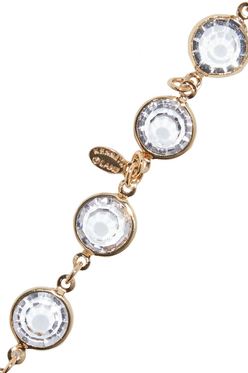KENNETH JAY LANE Gold-tone crystal necklace