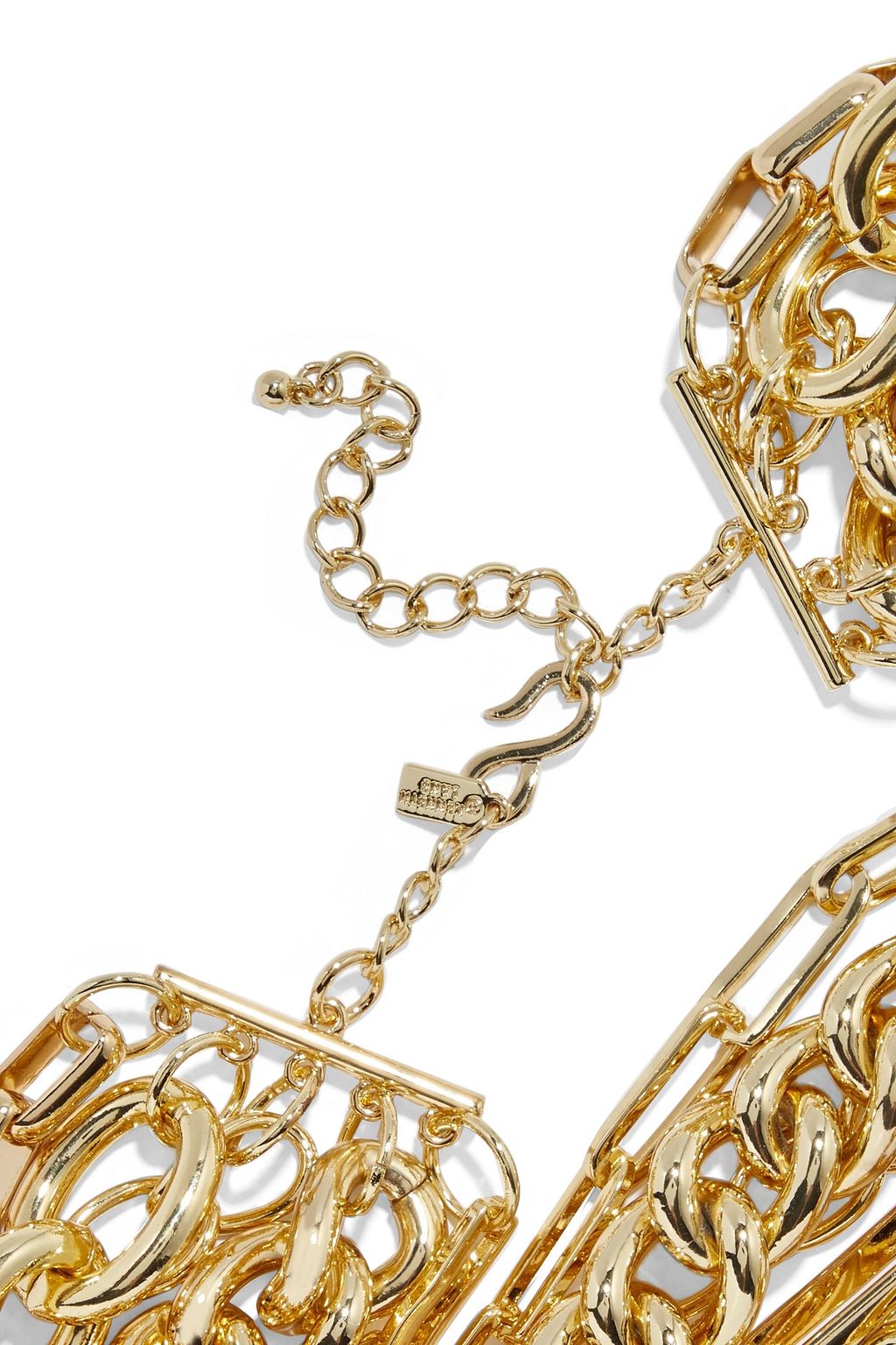 KENNETH JAY LANE 18-karat gold-plated necklace