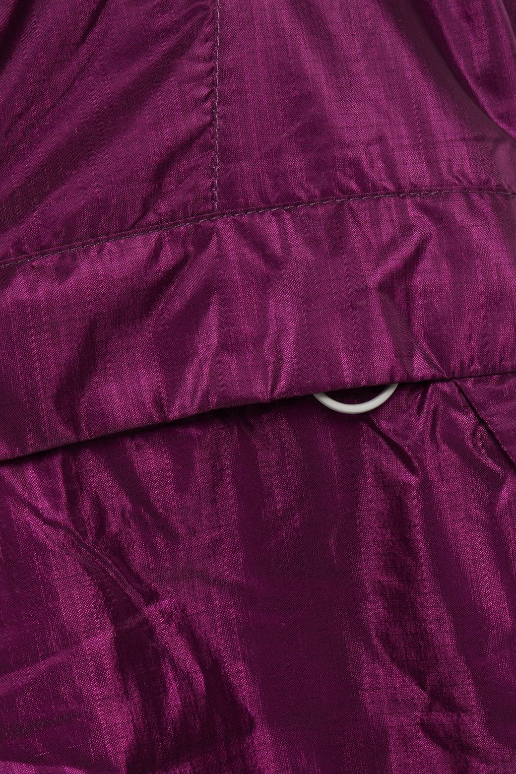 IENKI IENKI Metallic shell hooded jacket