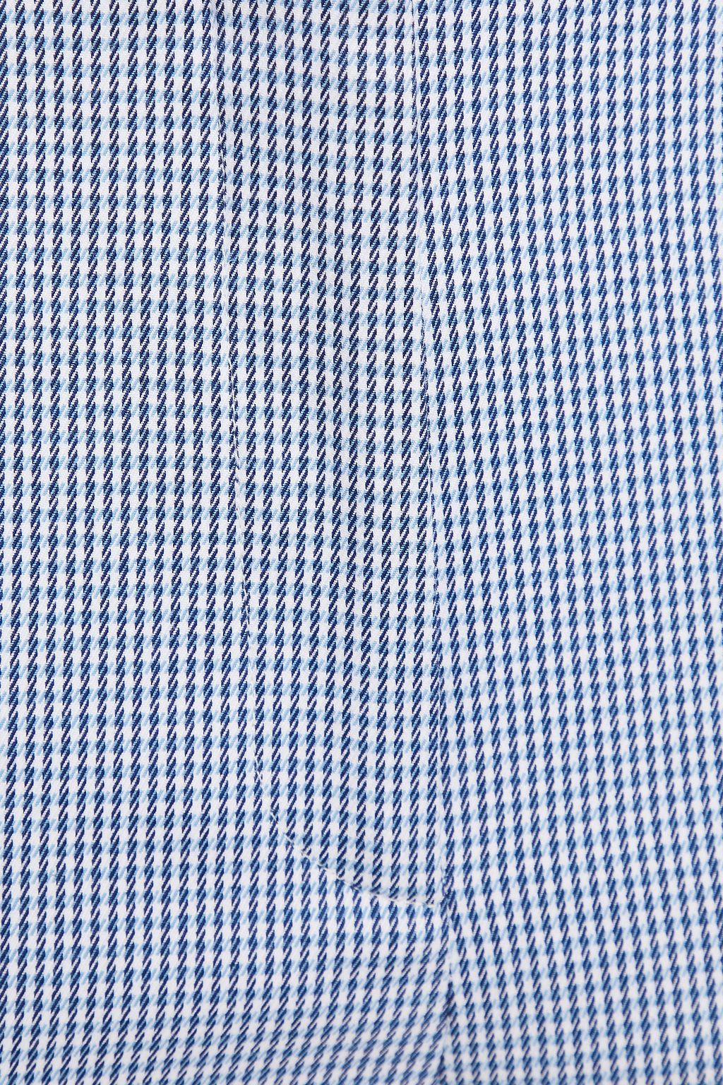 PIAZZA SEMPIONE Checked cotton-blend slim-leg pants