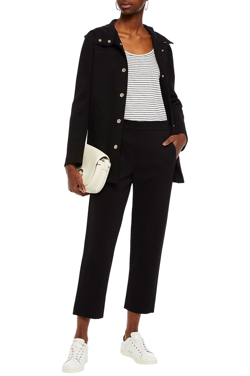 PIAZZA SEMPIONE Cropped jersey tapered pants