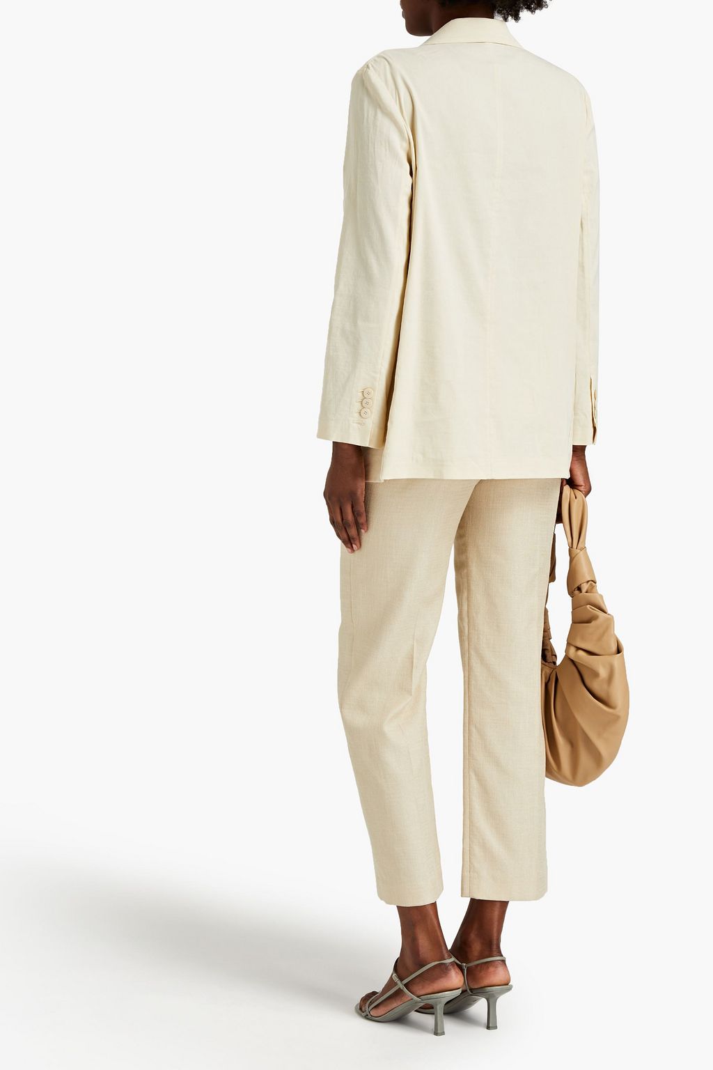 THEORY Piazza double-breasted linen-blend blazer