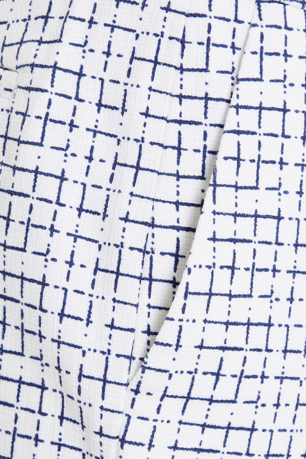 PIAZZA SEMPIONE Checked cotton-blend tweed slim-leg pants