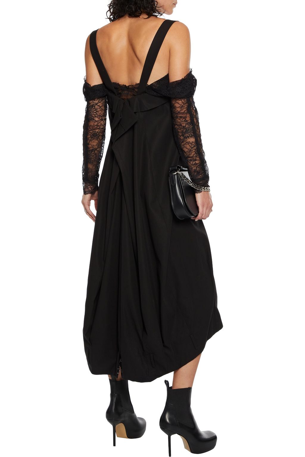 MAISON MARGIELA Zip-detailed cotton-twill midi dress