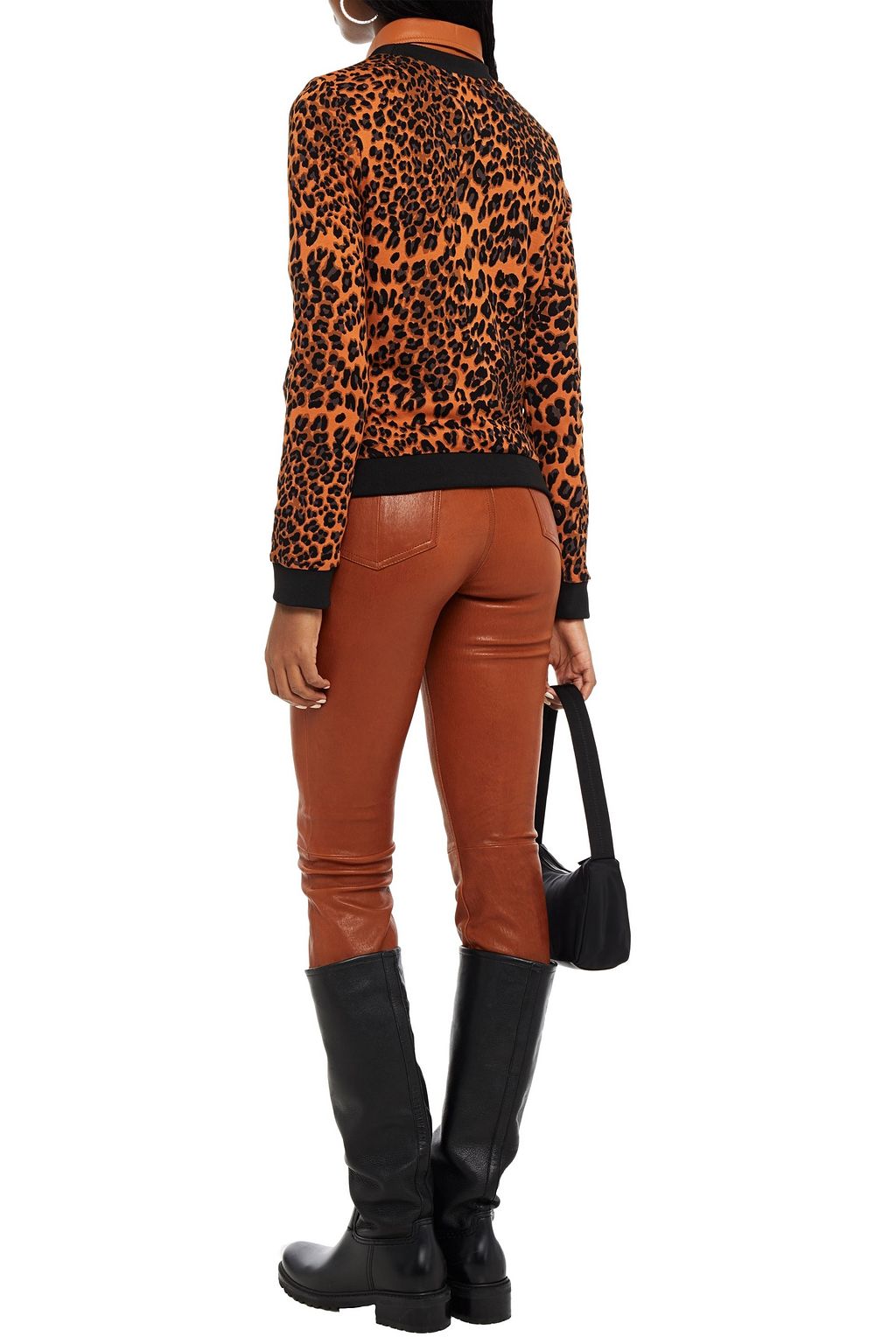BAUM UND PFERDGARTEN Jaima leopard-print jersey top