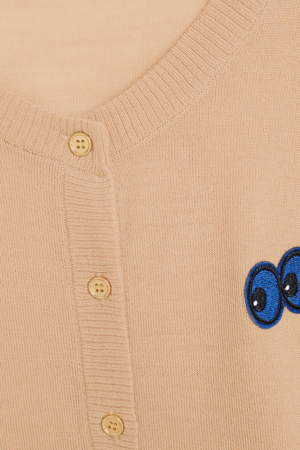 BAUM UND PFERDGARTEN Carmine appliquéd merino wool cardigan