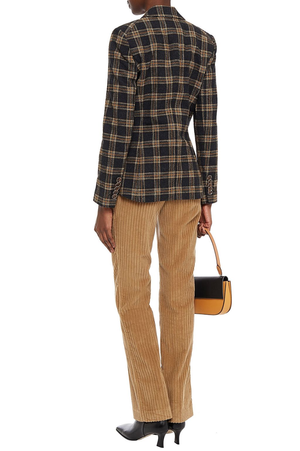 VERONICA BEARD Gia Dickey checked crepe blazer