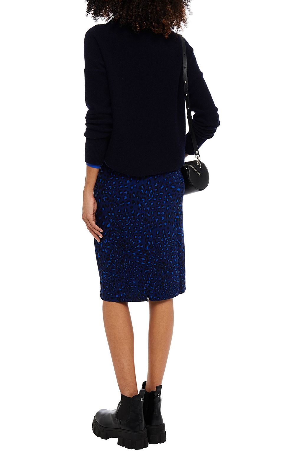 BAUM UND PFERDGARTEN Jefri leopard-print jersey skirt