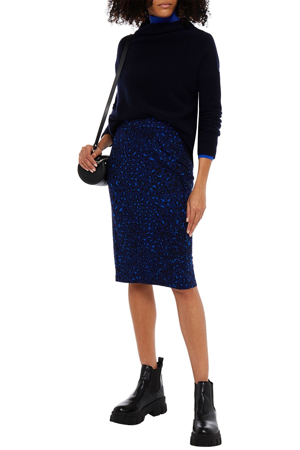 BAUM UND PFERDGARTEN Jefri leopard-print jersey skirt