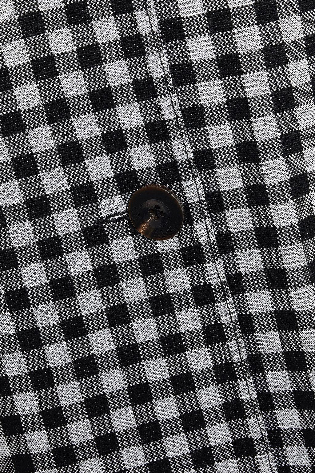 ROSETTA GETTY Gingham knitted coat