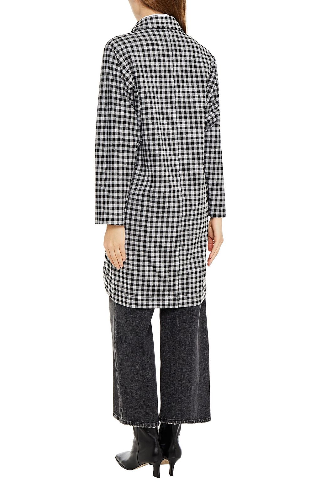 ROSETTA GETTY Gingham knitted coat