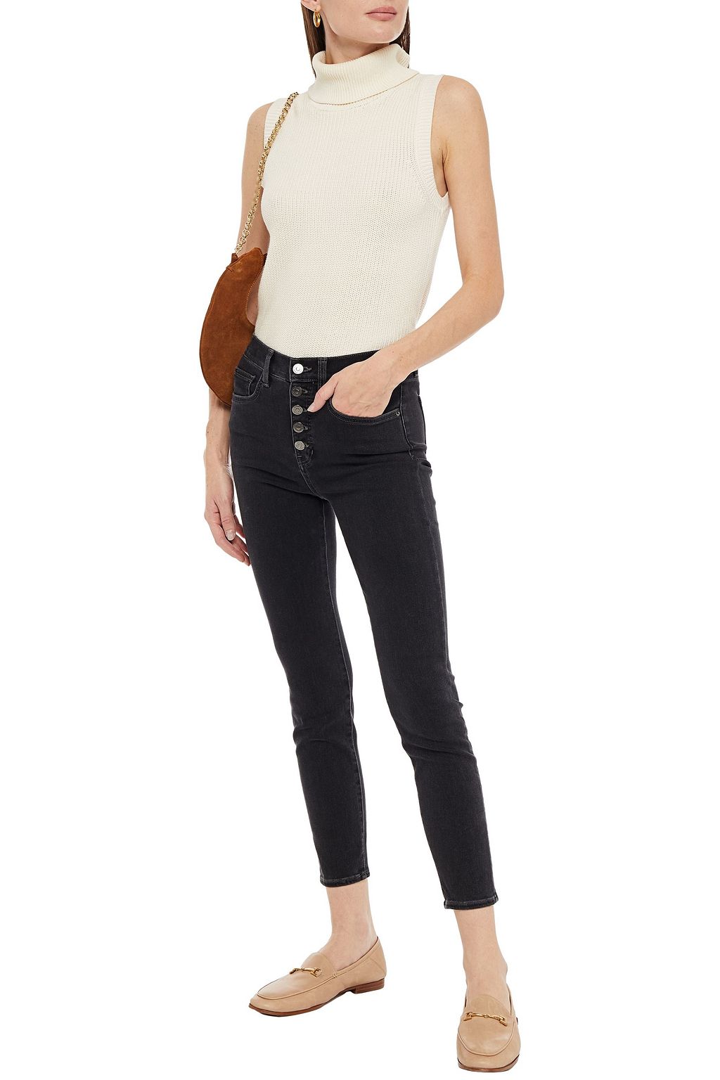 VERONICA BEARD High-rise skinny jeans