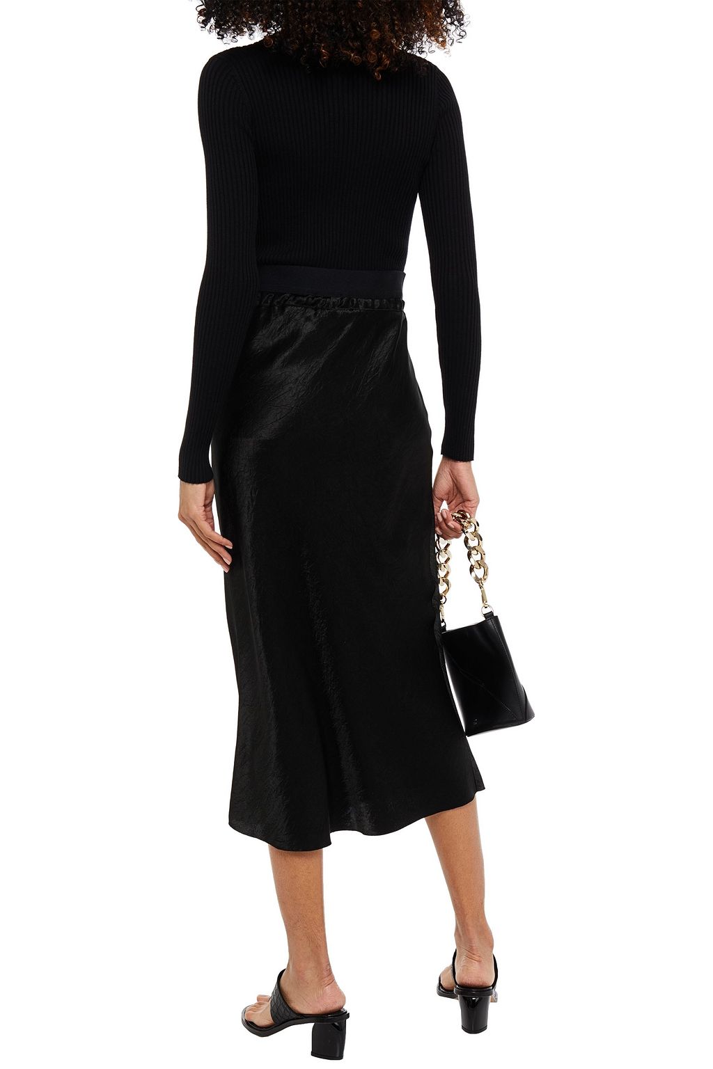 GIA STUDIOS Ribbed cotton and cashmere-blend turtleneck sweater