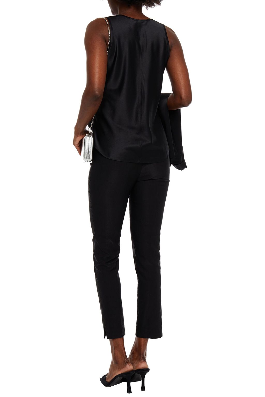 VERONICA BEARD Sabrina silk-blend satin top