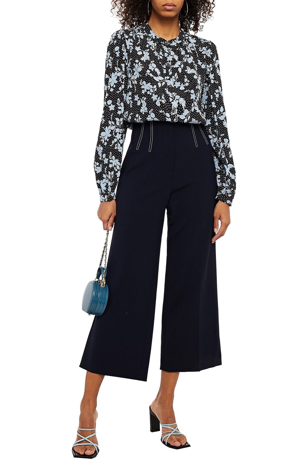 VERONICA BEARD Ashlynn printed silk-blend crepe de chine blouse