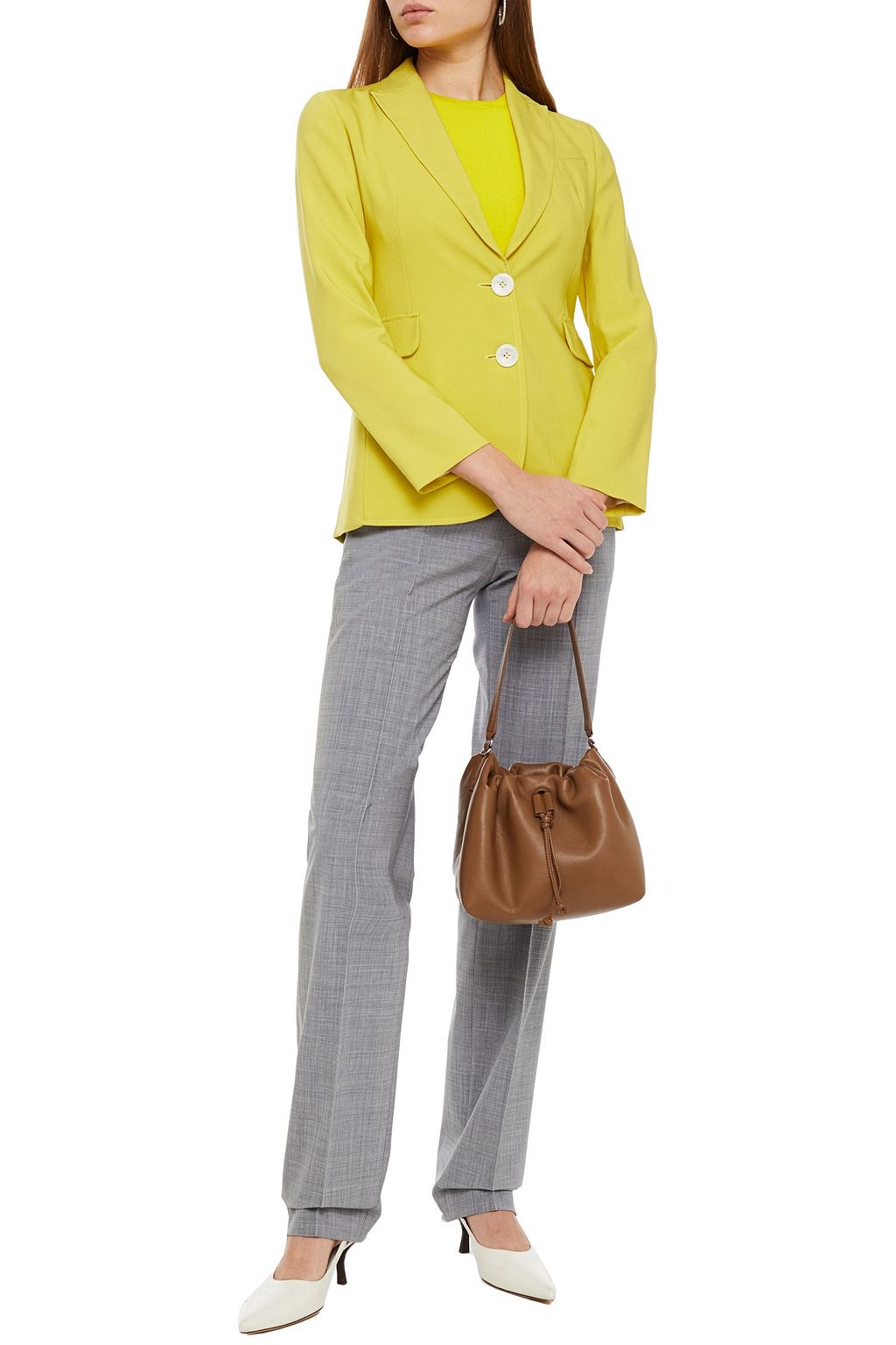 PIAZZA SEMPIONE Satin-crepe blazer