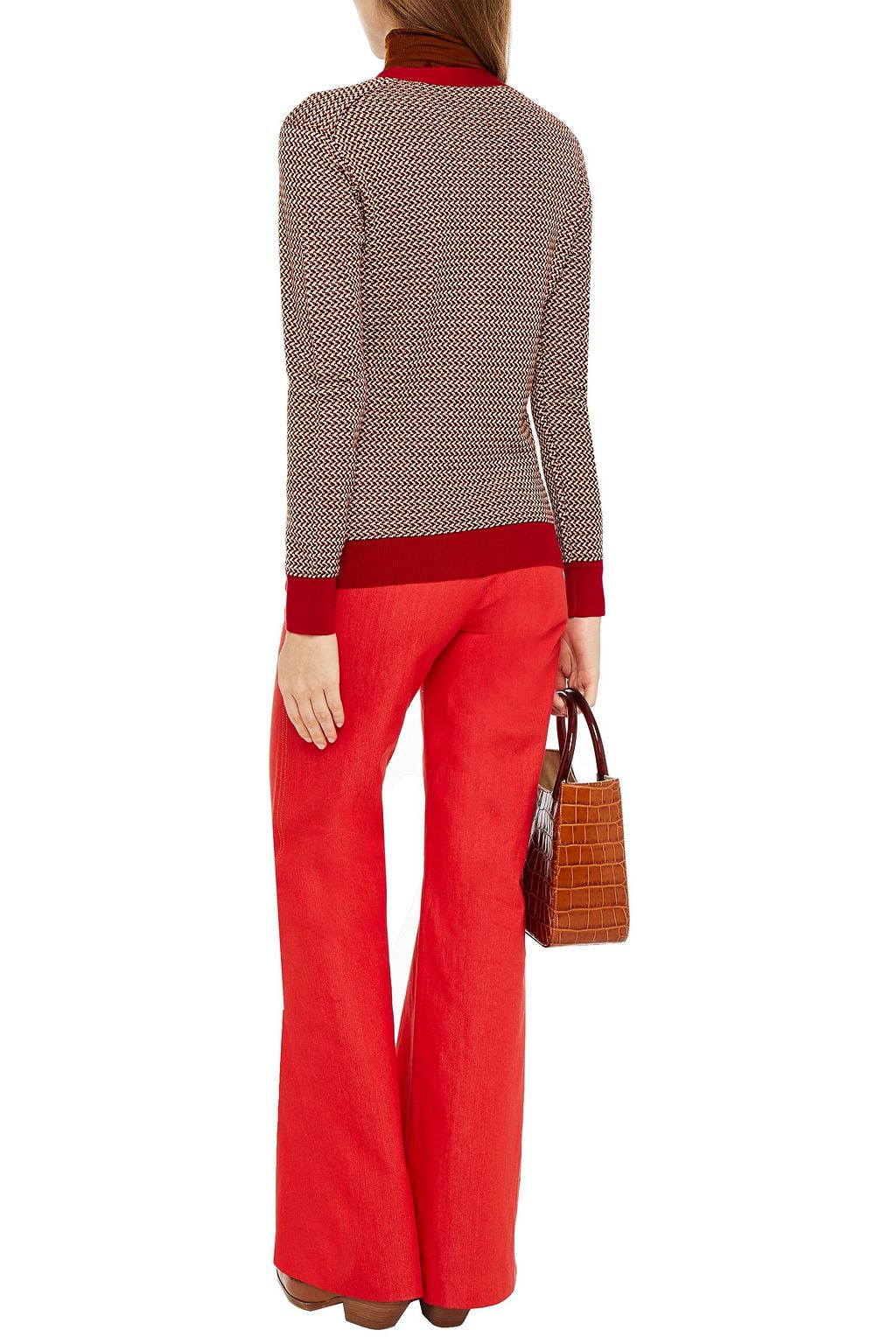 ROSETTA GETTY Silk and cashmere-blend cardigan