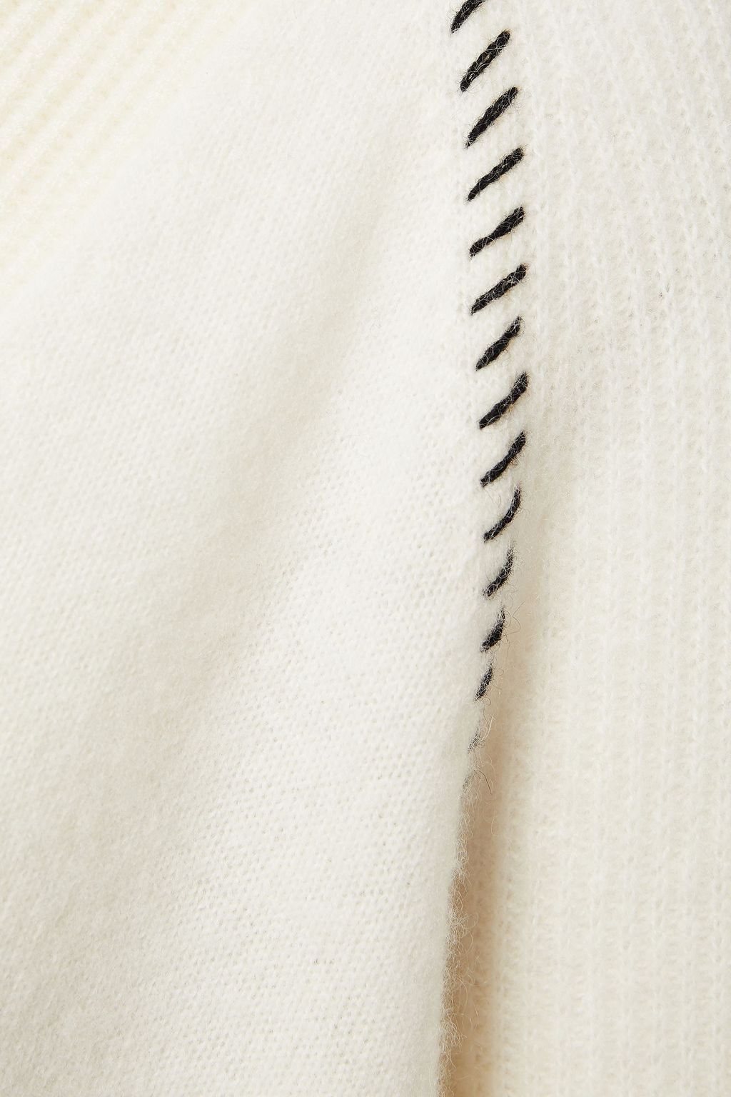 VERONICA BEARD Whipstitched cashmere sweater