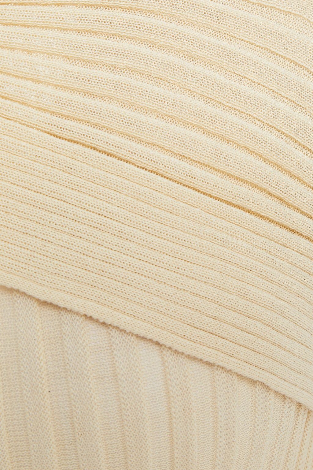 GIA STUDIOS Off-the-shoulder ribbed-knit midi dress