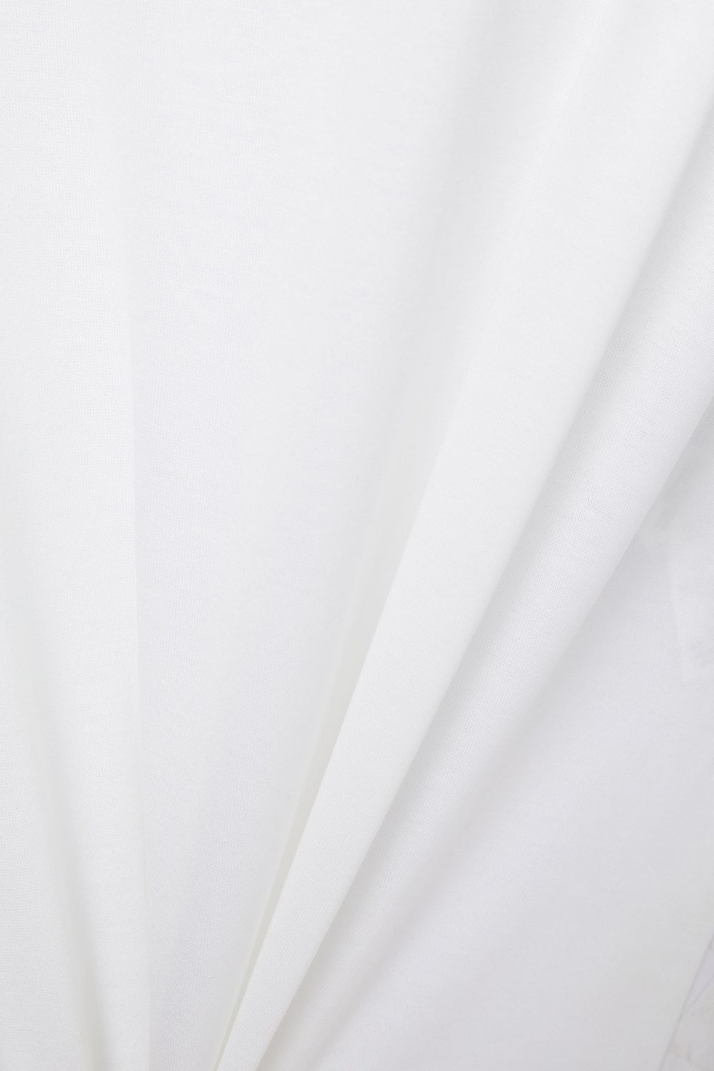PIAZZA SEMPIONE Paneled silk-organza, cotton-poplin and jersey top