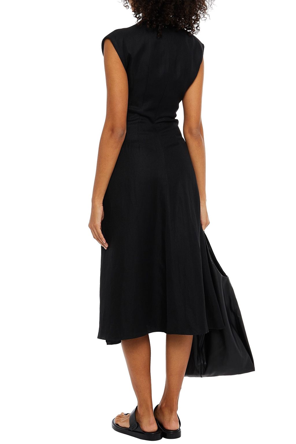 GIA STUDIOS Twisted twill midi dress