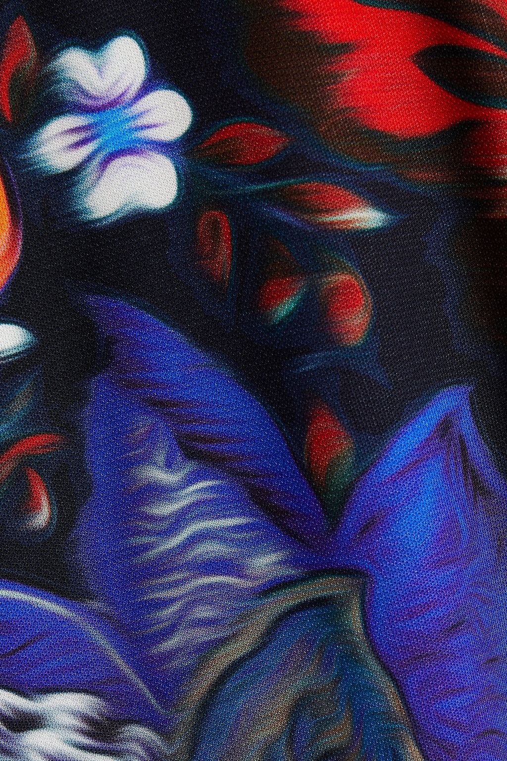 ROBERTO CAVALLI Printed satin-jersey top