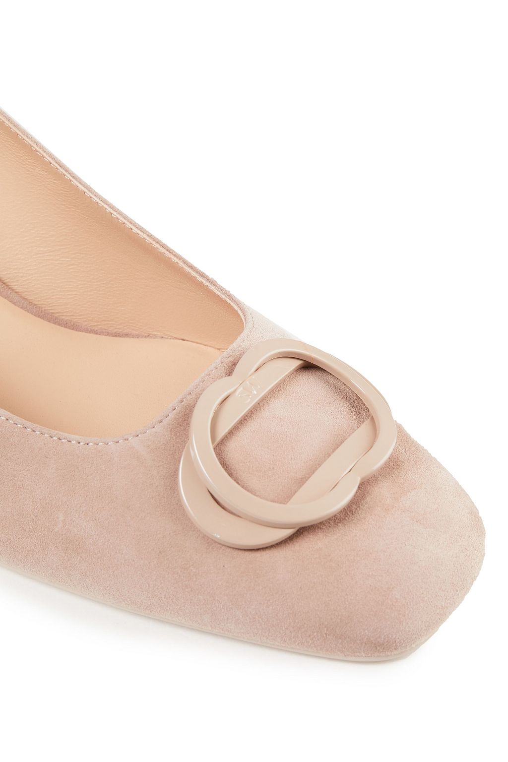 STUART WEITZMAN Anicia 60 appliquéd suede pumps