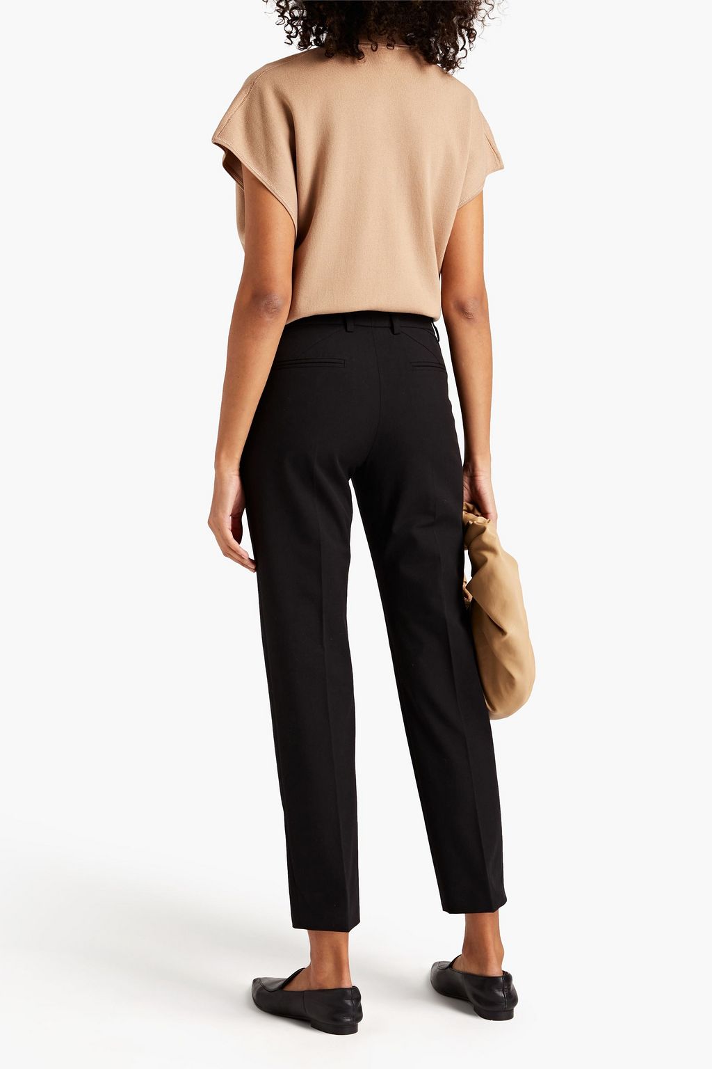 PIAZZA SEMPIONE Cotton-blend twill tapered pants