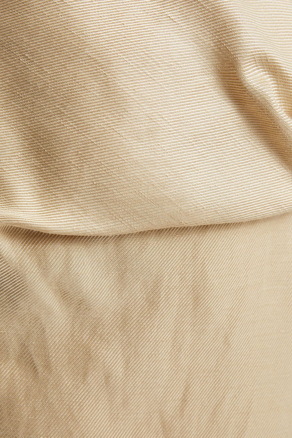 GIA STUDIOS Twist-front twill midi dress