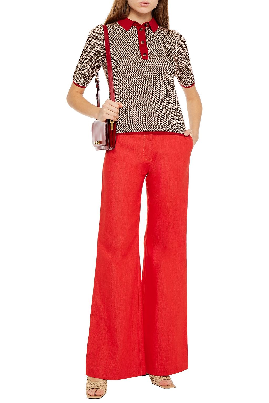 ROSETTA GETTY Woven flared pants