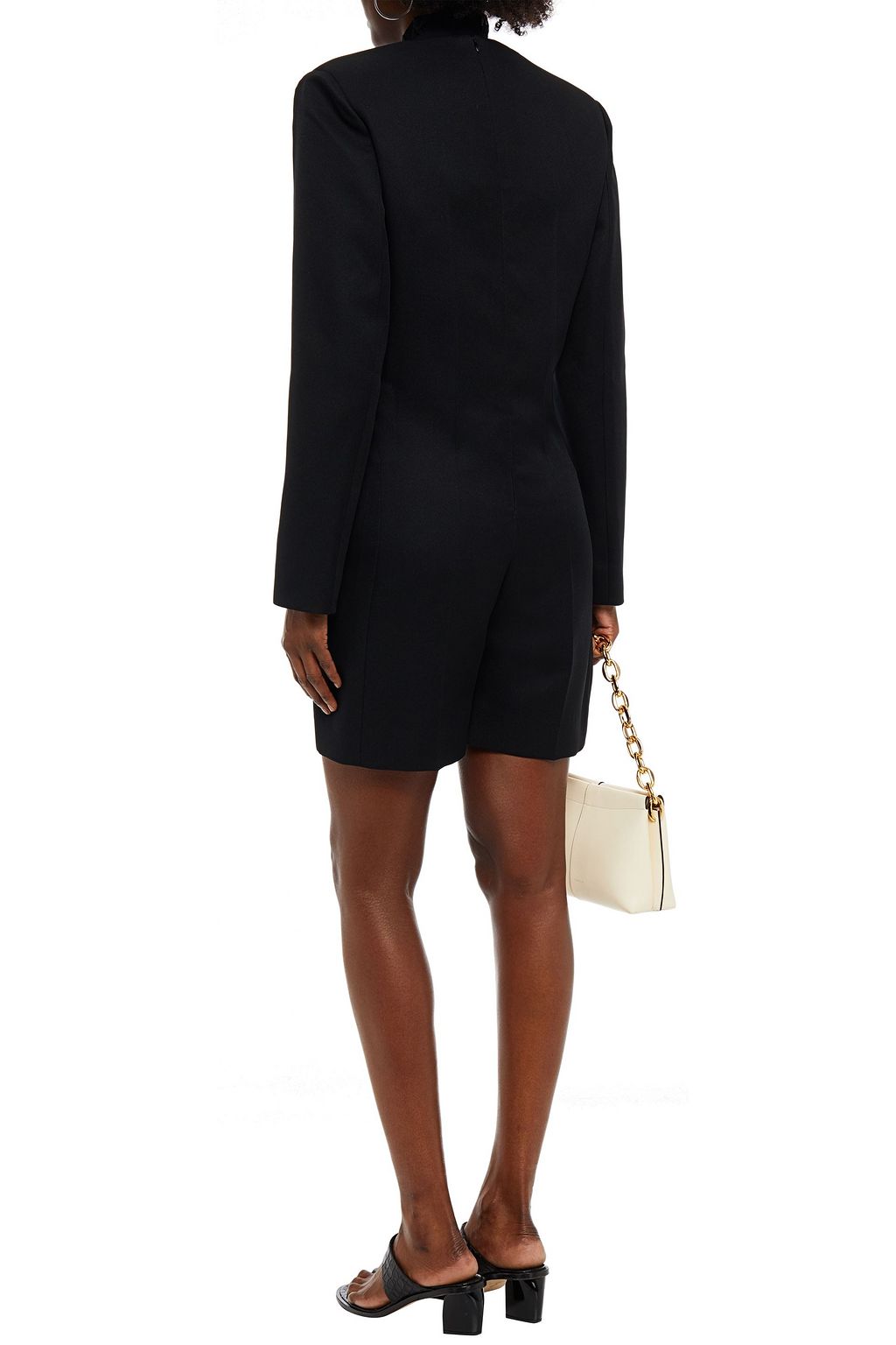 GIA STUDIOS linen and cotton-blend playsuit