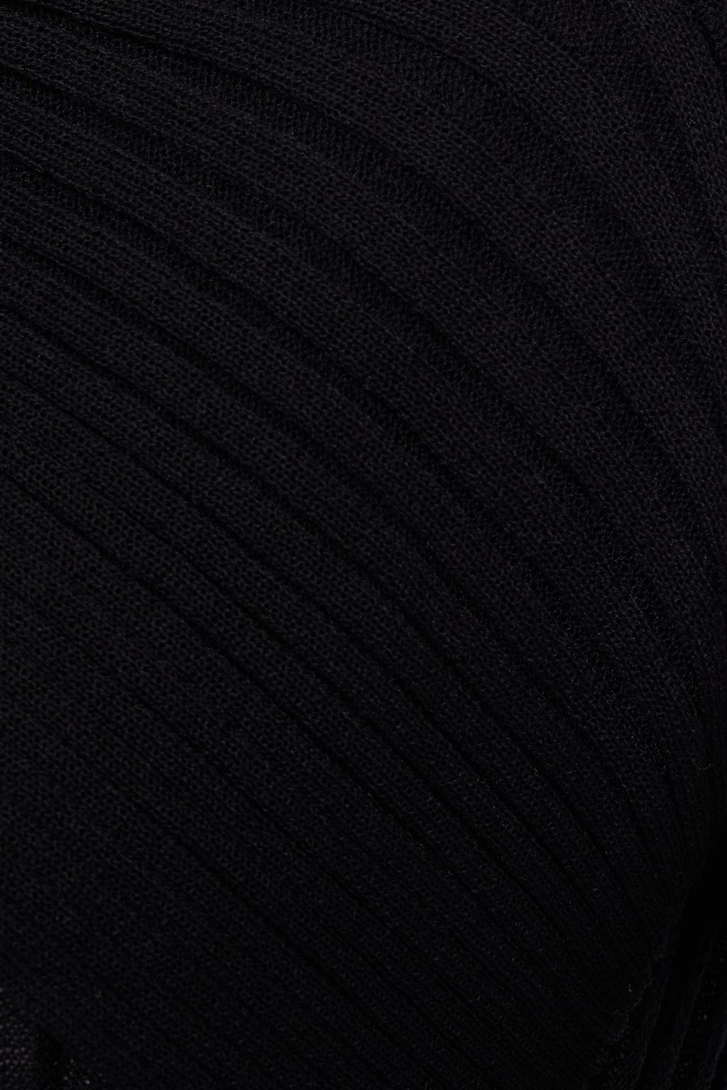 GIA STUDIOS Off-the-shoulder ribbed-knit midi dress