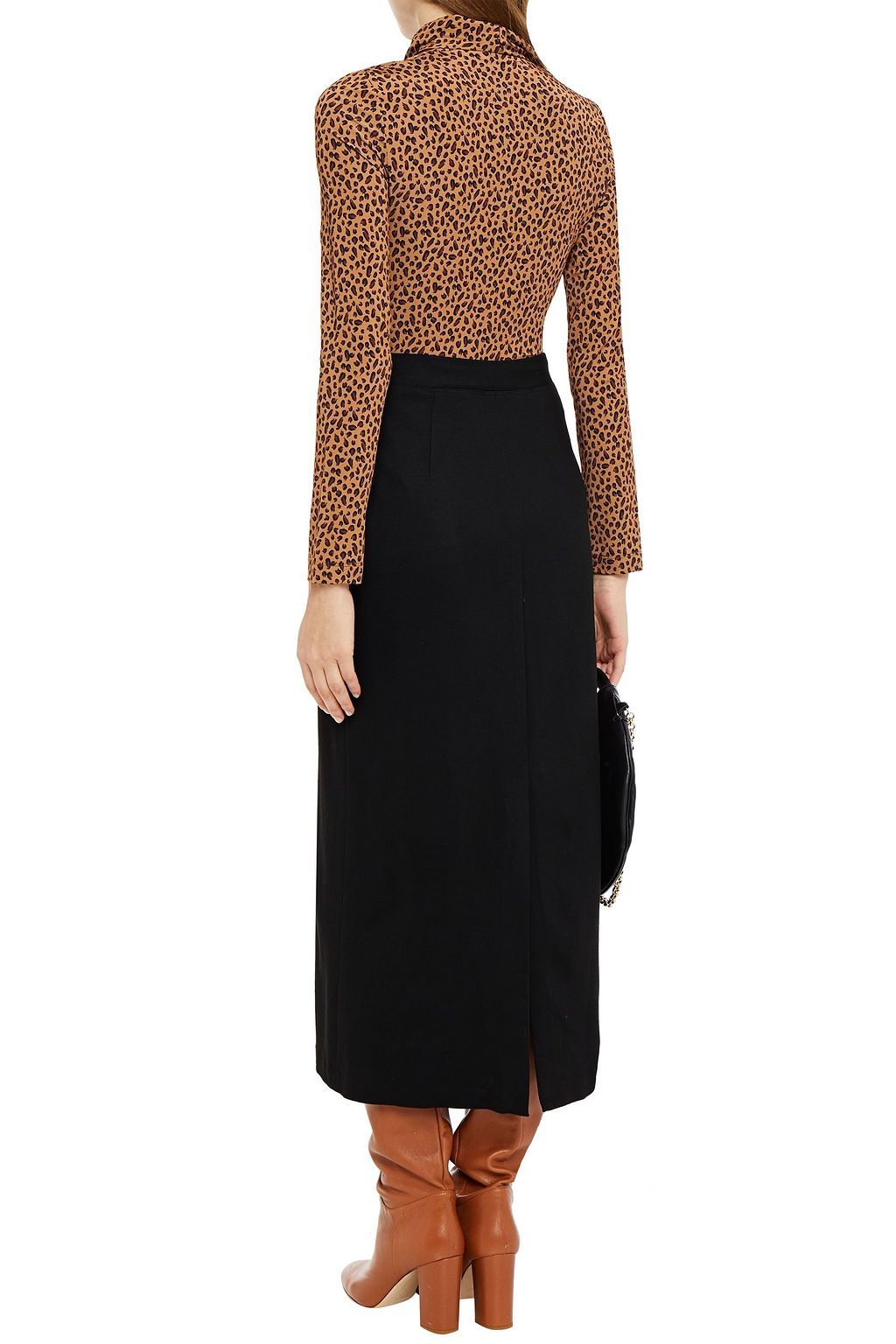 ROSETTA GETTY Stretch-ponte midi skirt