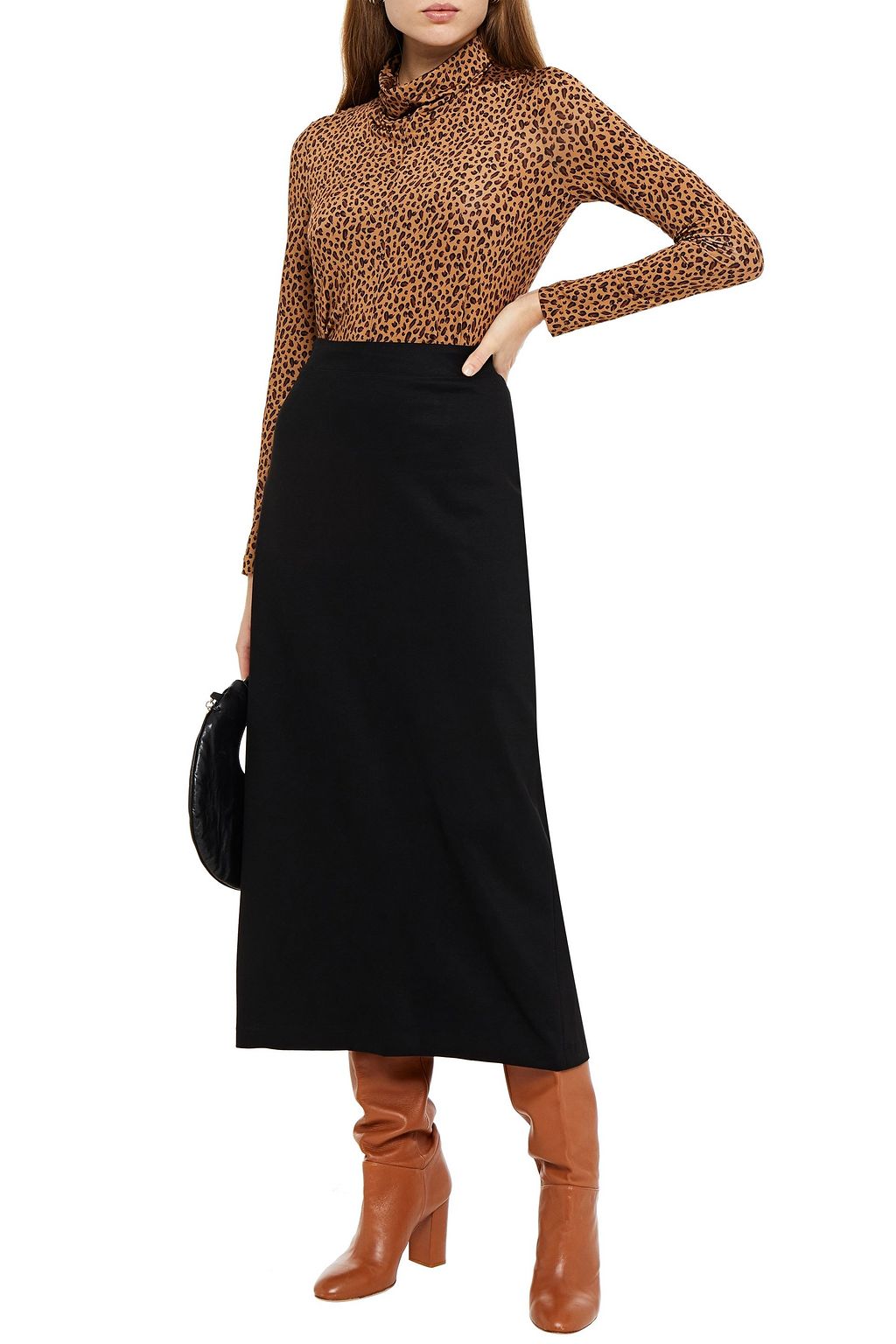 ROSETTA GETTY Stretch-ponte midi skirt