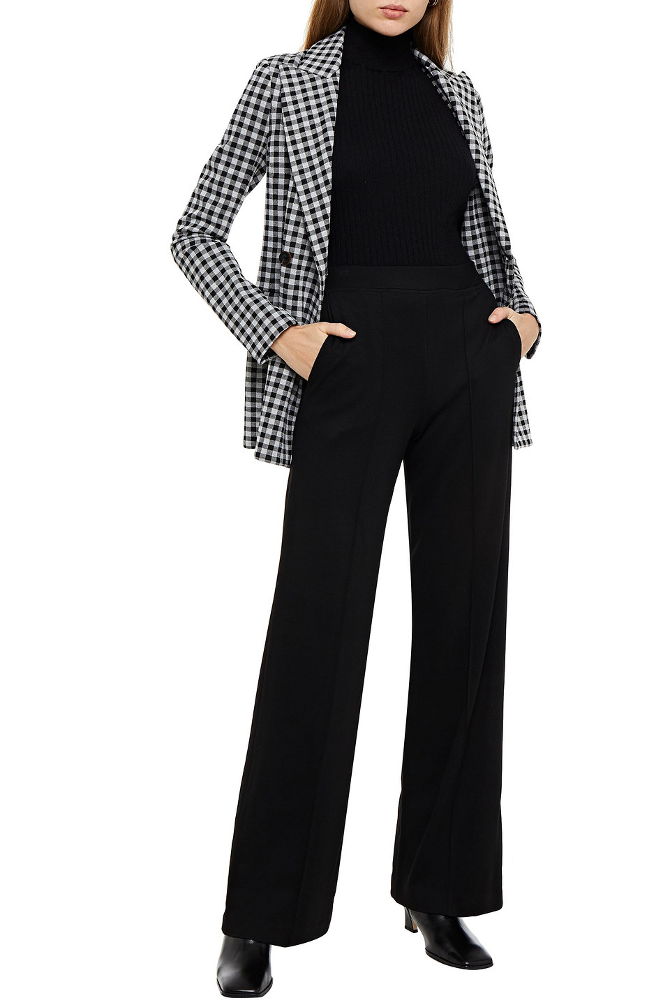 Rosetta Getty Stretch-ponte Straight-leg Trousers