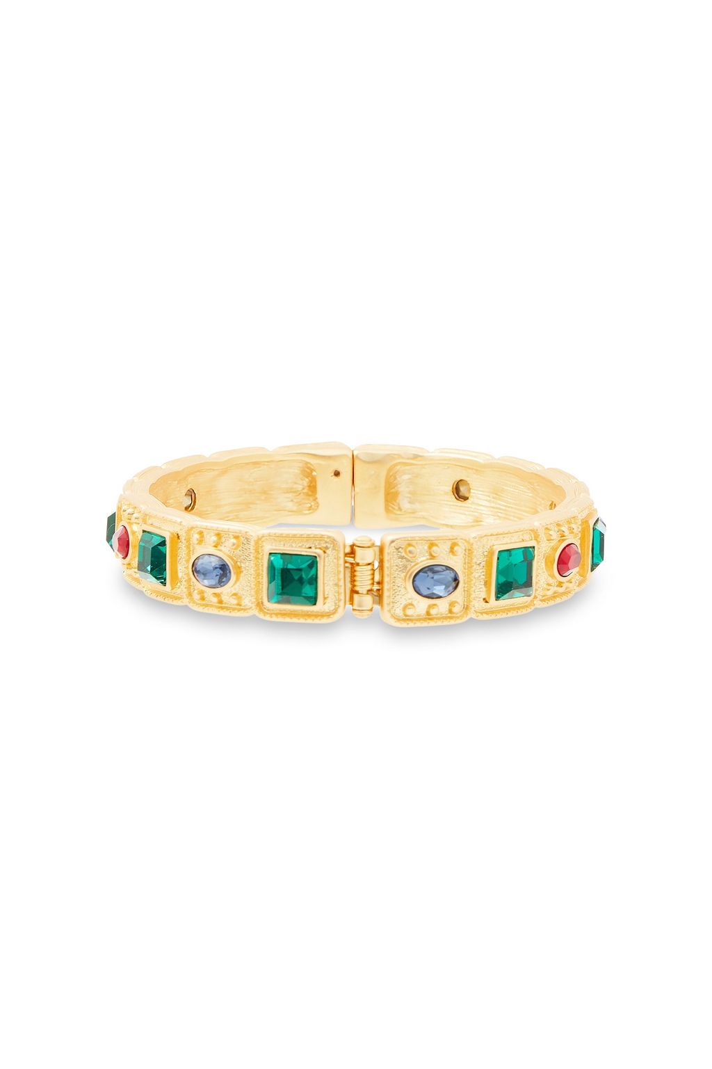 KENNETH JAY LANE Gold-plated glass cuff