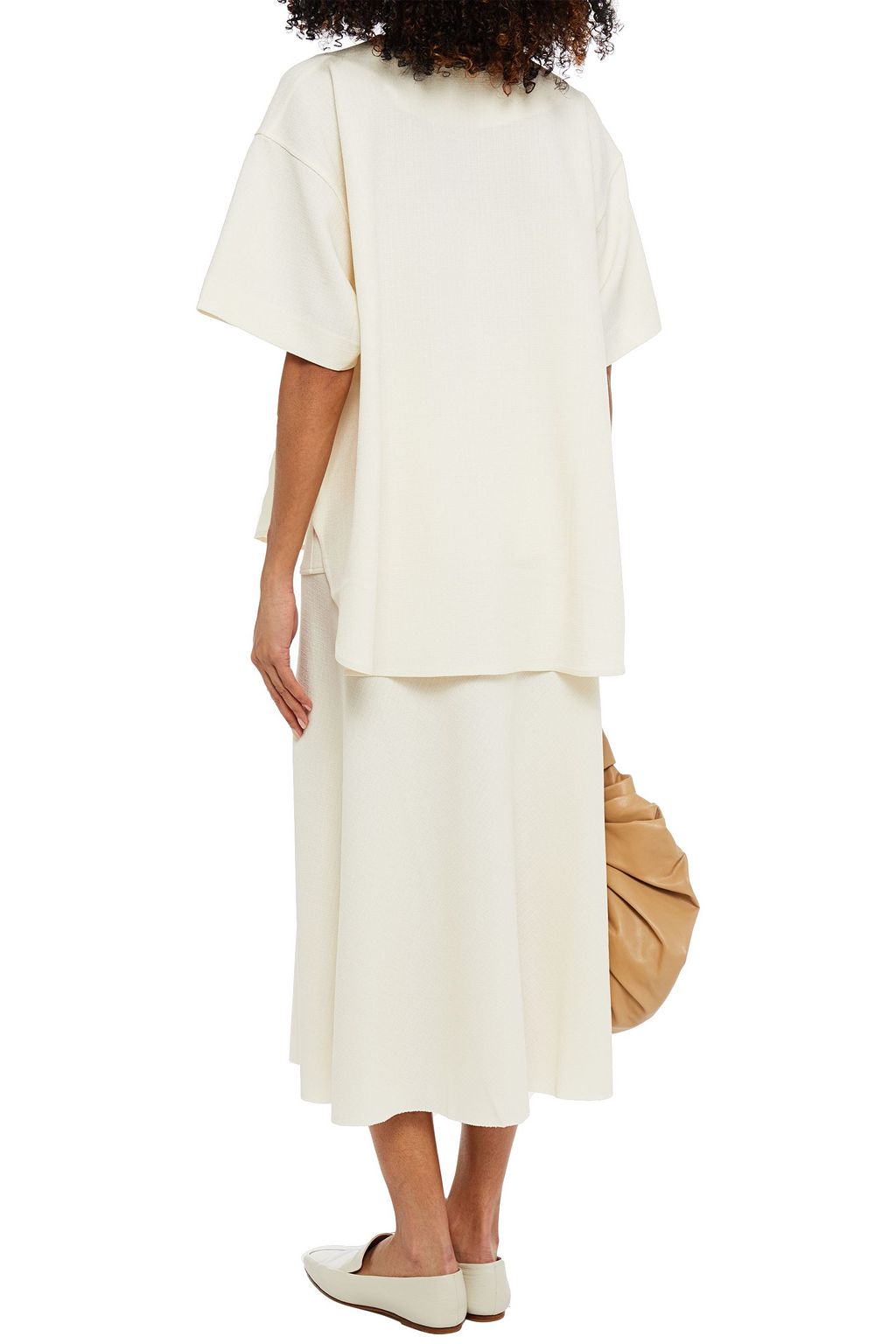 GIA STUDIOS Slub woven top